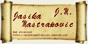 Jasika Maštrapović vizit kartica